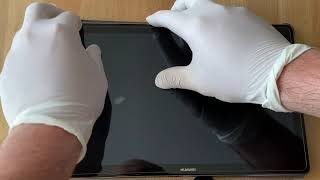 Displayschutzfolie am Tablet richtig anbringen (Huawei Mediapad  M5)