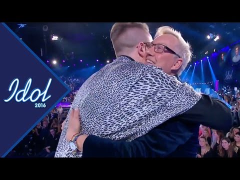 Jesper Petersson får träffa sin stora Lars-Åke Wilhelmsson - Idol Sverige (TV4)