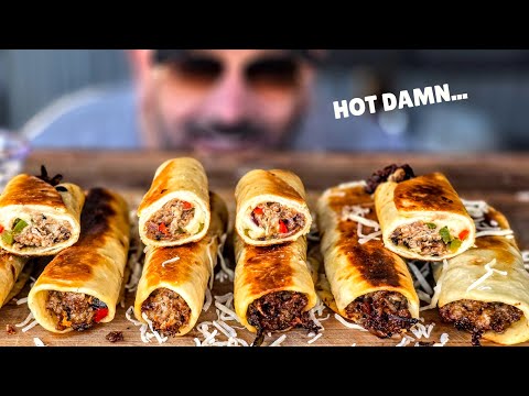 My BEST Griddle Recipe Yet | Cheesesteak Taquitos Needs to be Tasted to be Believed