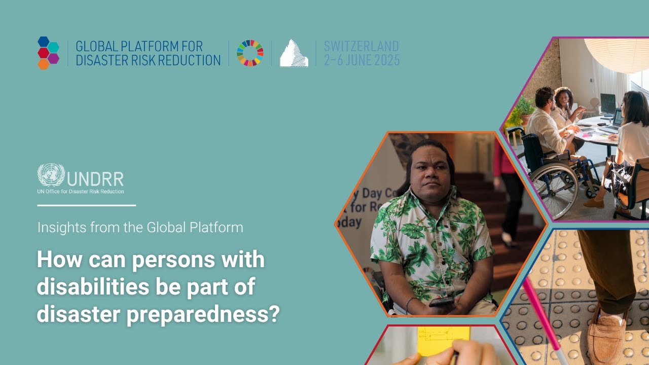 How can persons with disabilities be part of disaster preparedness? | UNDRR