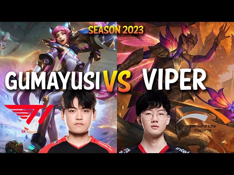 T1 Gumayusi vs HLE Viper - Gumayusi JINX vs Viper KALISTA ADC - KR Ranked