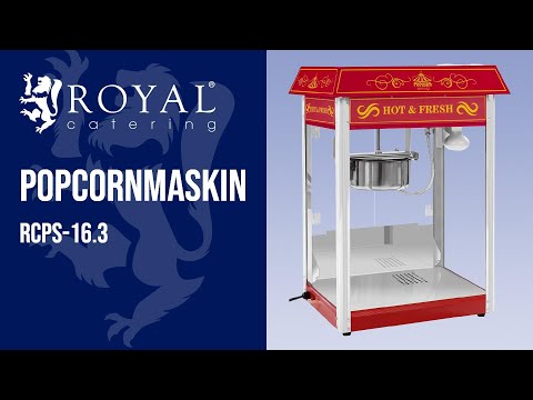 video - Popcornmaskin - retro design - rød