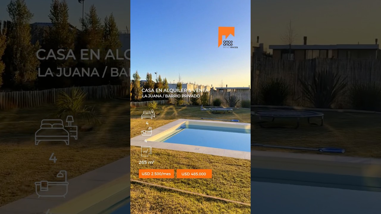 VENDIDA! Casa con piscina, Barrio La Juana - Video