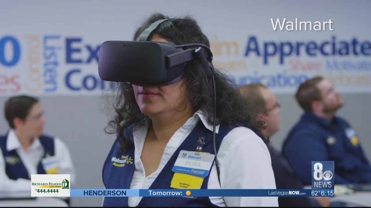 Walmart VR employee training program using virtual reality headsets