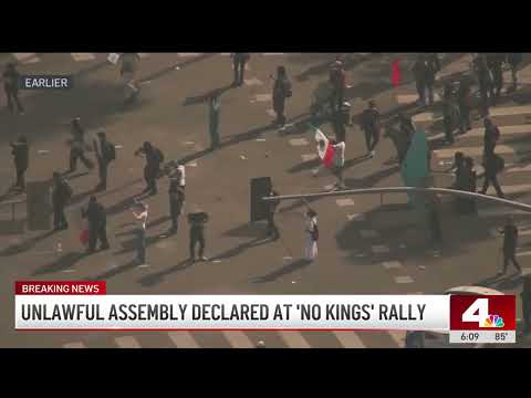 LA Sheriff: Violent ‘agitators' arrested at ‘No Kings' rally in downtown LA