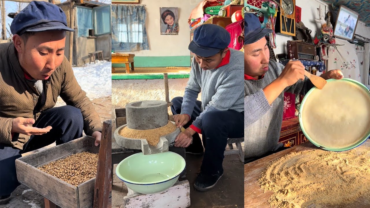 自制无糖无油的驴打滚，馋嘴小零食#food #民间手艺人 #cooking #手工制作 #funny