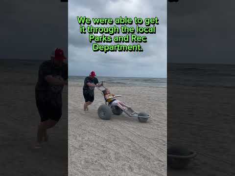 Beach Time!!! #cerebralpalsy #beach #fun #happy #inclusion #accessibility #wheelchair #love #waves