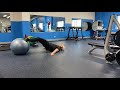 Swiss Ball Hamstring Curl | PhysiqueDevelopment.com