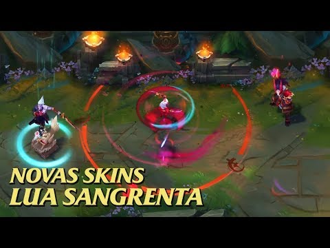 NOVAS SKINS LUA SANGRENTA PARA KATARINA, MASTER YI E TRYNDAMERE