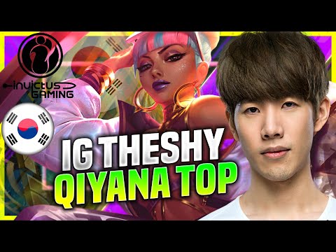 THESHY IS SO GOOD WITH QIYANA! - IG TheShy Plays Qiyana Top vs Lucian! | KR SoloQ Patch 10.22