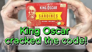 King Oscar Spanish Style sardine in olive oil!  Boneless and Skinless!