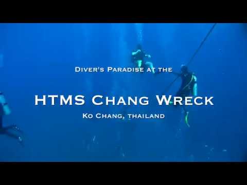 Diver's Paradise no HTMS Chang Wreck, Koh Chang, Tailândia