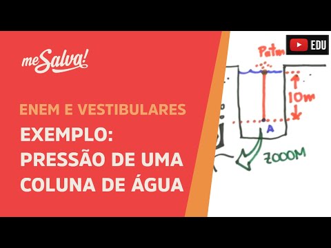 Me Salva! HID08 - Hidrostática - Exemplo: Pressão de uma Coluna de Água