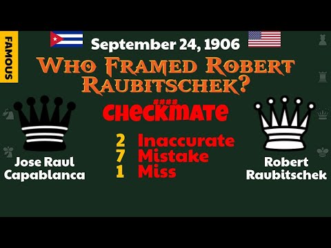 Jose Raul Capablanca vs Robert Raubitschek, Sep 24, 1906, Who Framed Robert Raubitschek? #chess