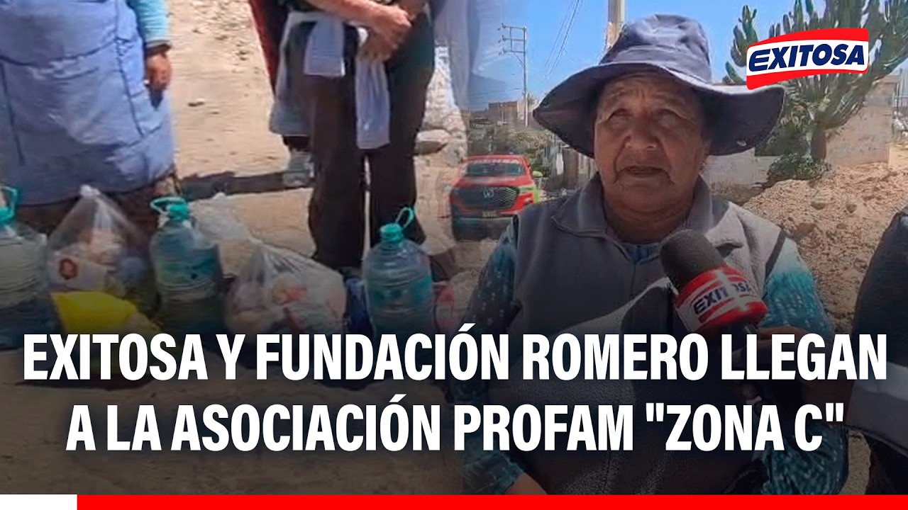 🔴🔵 Exitosa y Fundación Romero llegan a la asociación PROFAM "Zona C" a entregar kits de alimentos