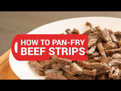 How To Pan-Fry Beef Strips | 60 Second Cooking Tips With Olivia