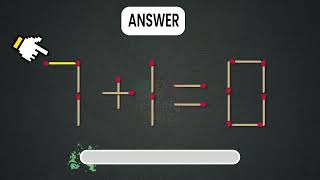 Move 1 Stick to make Equalition  ALBERT #shorts #physic #math
