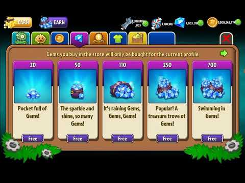 I hacked plants vs zombies 2 and got free shop!