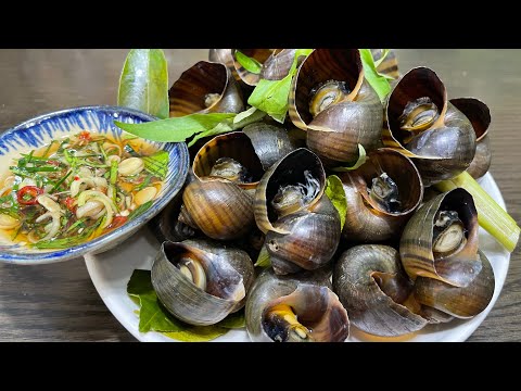 Ốc luộc sả