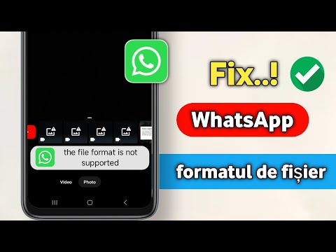 Cum să remediați acest format de fișier nu este acceptat în problema WhatsApp ||  2025