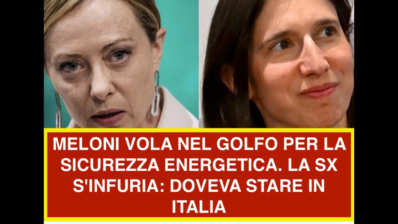 MELONI VOLA NEL GOLFO PER LA SICUREZZA ENERGETICA. LA SX S'INFURIA: DOVEVA STARE IN ITALIA