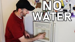 Refrigerator Not Dispensing Water Through Door — Simple Fix