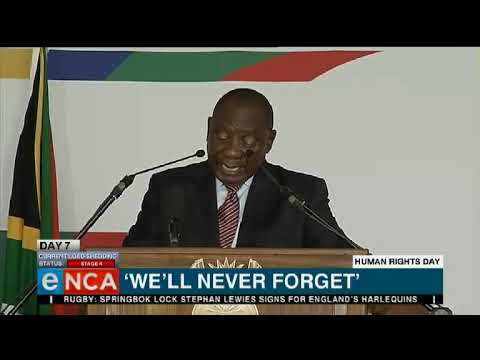 Ramaphosa remembers Sharpeville Massacre