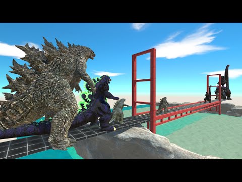 Challenge Across the Bridge: Team Godzilla 2021 vs Team Shin Godzilla. Who wins ?