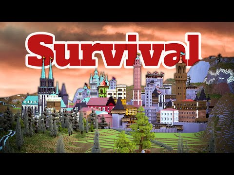 Epic SURVIVAL Minecraft Timelapse - San Massimo (4K/60fps)