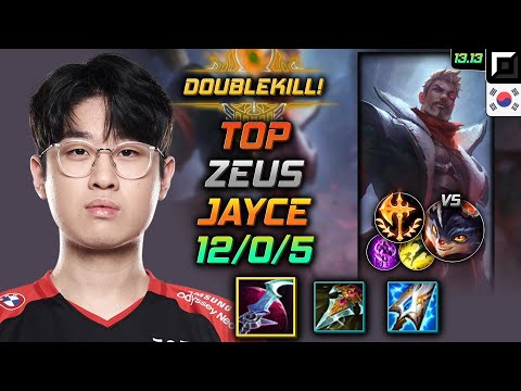 Jayce Top Build Zeus Eclipse Conqueror - LOL KR GrandMaster Patch 13.13