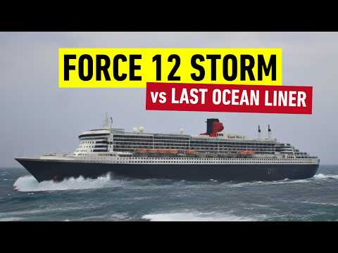 The Ultimate Test: Watch QM2 Charge Into a North Atlantic Hurricane