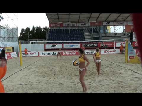 09 Beach Volleyball EEVZA 2015 Russia Kozhadey-Motrich and Baran-Gruszczynska