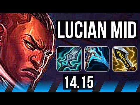LUCIAN vs SYNDRA (MID) | 14/1/9, Legendary | EUW Grandmaster | 14.15
