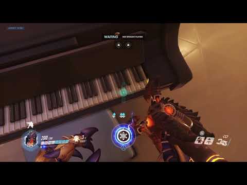 Playing Welcome to the Black Parade on the Paris Piano in Overwatch