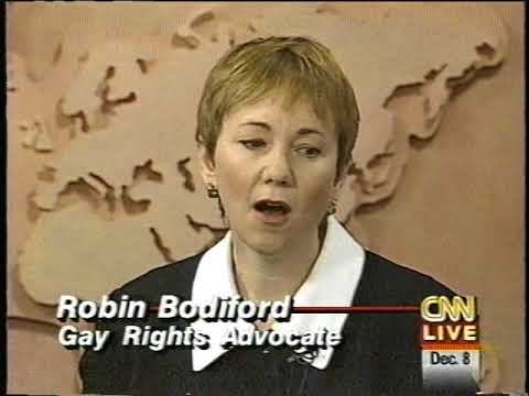 LGBT Attorney Robin Bodiford Gay Marriage Debate CNN 12/8/96; WPBT part 1 8/1/2000