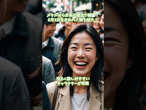 伊藤英明・安住紳一郎・マーティン・シーン&hellip;【8月3日】生まれの有名人！ #ずんだもん #雑学 #ねこたんの解説