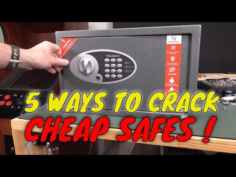 EEVblog 1494 - FIVE Ways to Open a CHEAP SAFE!