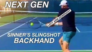 Jannik Sinner’s Next Gen Slingshot Two-Handed Backhand Explained