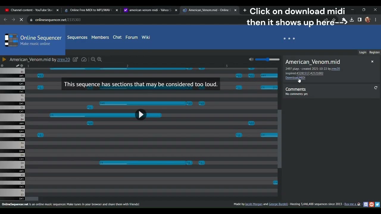 How to use online sequencers as midi in The Wild West Roblox