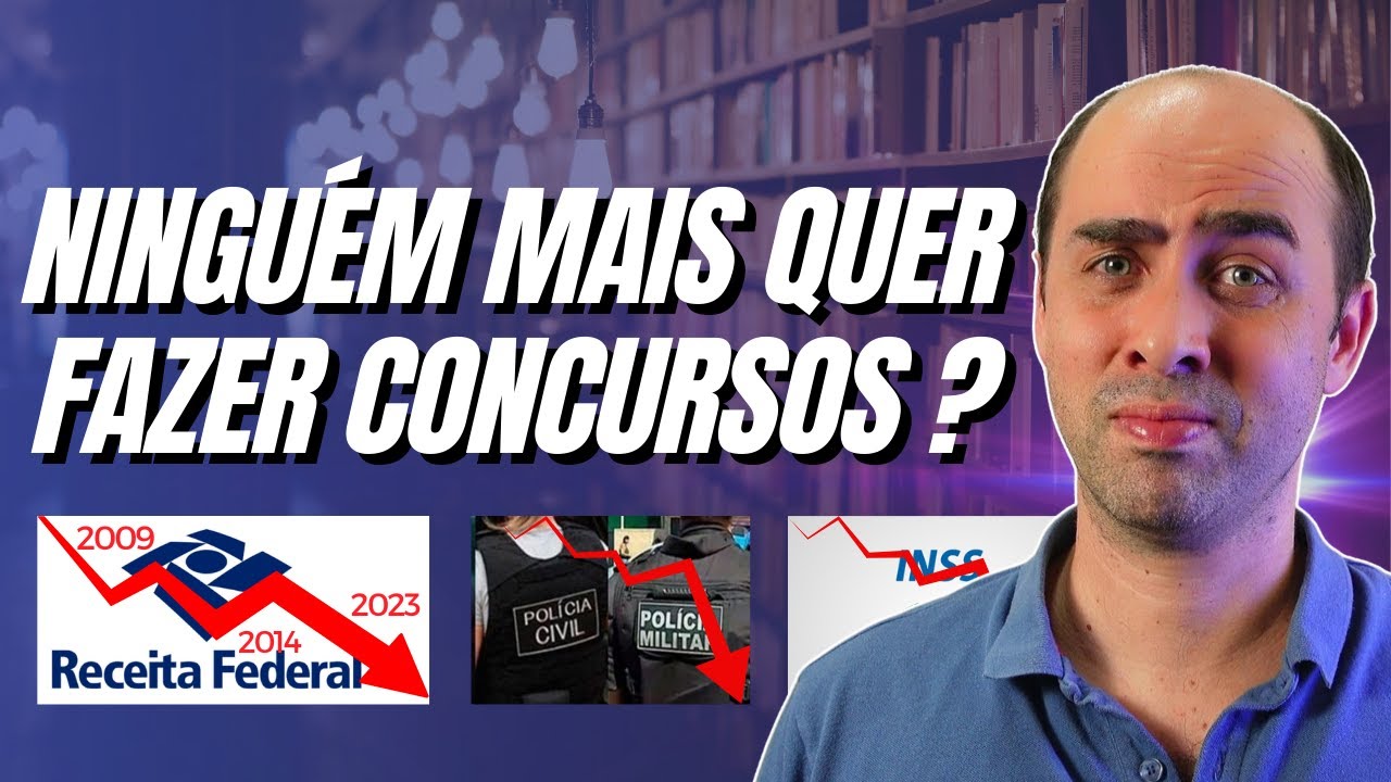 Por que estão diminuindo os inscritos em Concursos Públicos?