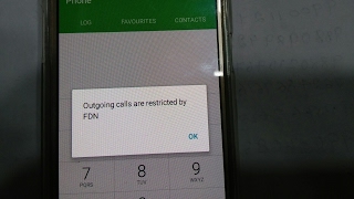 Outgoing calls are restricted by FDN mode