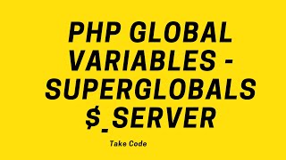 Download the video "Php Global Variables  Superglobals $_SERVER"