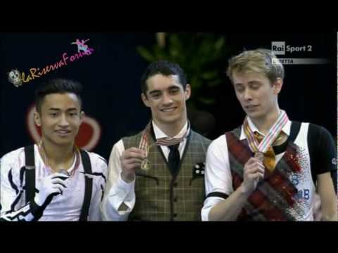 ISU ZAGREB 2013 - MEN FP - VICTORY CEREMONY - 26.01.2013