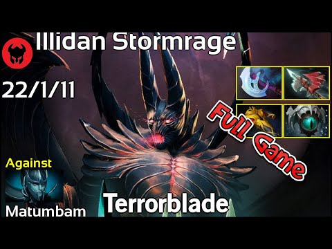 Illidan Stormrage plays Terrorblade!!! Dota 2 Full Game 7.20