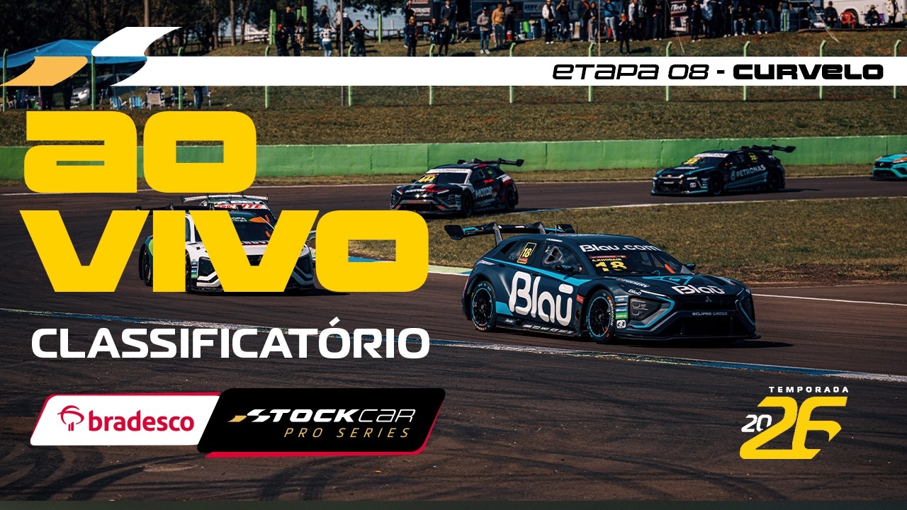 BRADESCO STOCK CAR 2026 AO VIVO | 8ª ETAPA - TREINO CLASSIFICATÓRIO | CURVELO, MG