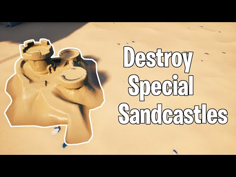 Destroy Special Sandcastles - Fortnite Tutorial