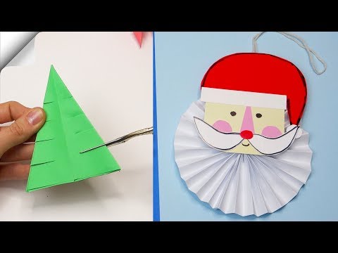 DIY paper crafts Paper toys Christmas crafts santa claus DIY santa claus