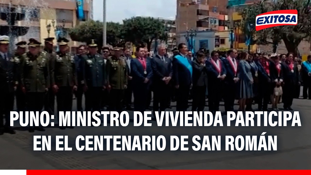 🔴🔵 Puno: Ministro de Vivienda participa en el centenario de San Román