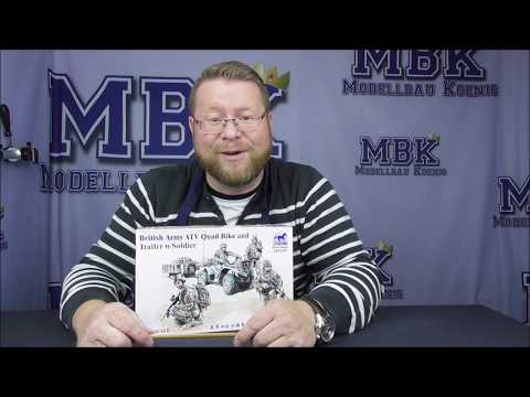 MBK packt aus #172 - 1:35 British Army ATV Quad Bike and Trailer w/ Soldiers (Bronco 35207)
