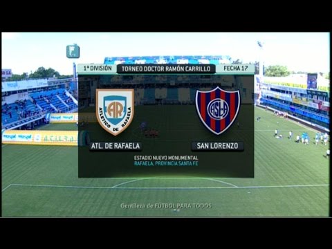Fútbol en vivo. Rafaela - San Lorenzo. Fecha 17. Torneo Primera División 2014. FPT.